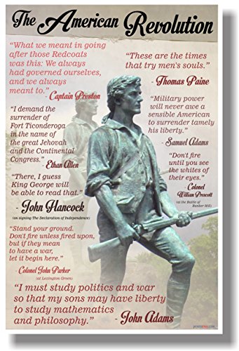 The American Revolution Quotes - NEW Social Studies POSTER