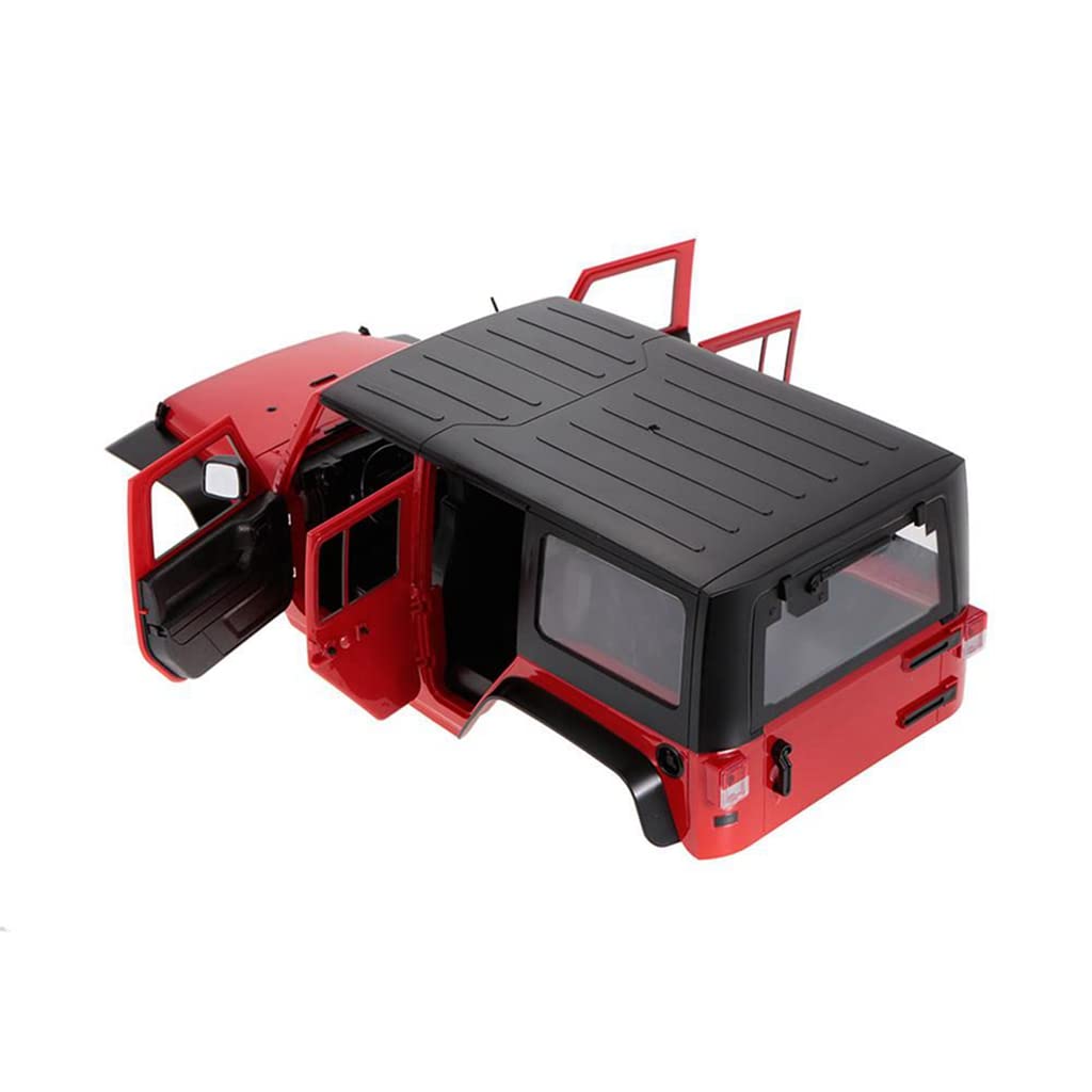 Zestaw powłoki samochodowej 313mm / 12.3inch Wózek rozstaw osi, niezmieniony dla zabawka pojazdu DIY dla 1/10 RC Crawler osiowy SCX11 SCX10 90046 90047 Jeep Wrangler, B