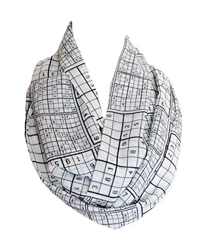 Etwoa Sudoku Infinity Circle Loop Scarf