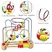 ToyerBee Bead Maze, Wooden Toys with Animals Graphics, Educational Abacus Beads Circle Toys, Colorful Roller Coaster Game, Gift for Children Toddlers Kids Boys Girls