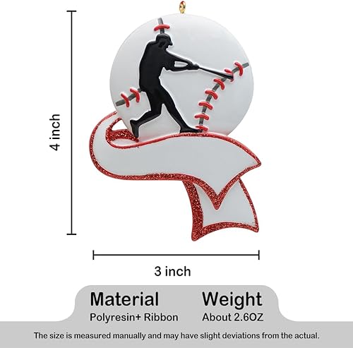 Miniatura 7 de Adornos personalizados para fanáticos de los deportes, regalos de béisbol para hombres, regalos de jugadores, decoraciones de Navidad
