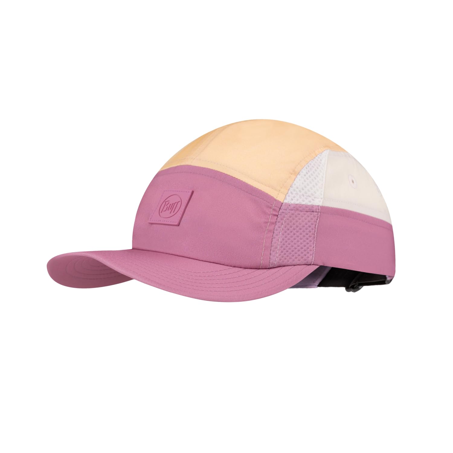 Buff®| Cap 5 Panel Go Men, Women, Adults, Flexible, UPF50, Adjustable, Sustainable, Lightweight, Running, Recycled Materials, Comfortable L/XL Pinky