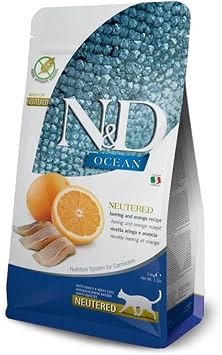 N&D Ocean Tah ls z Ringa Bal  Ve Portakall  K s rla t r lm  Kedi Mamas  1,5 Kg