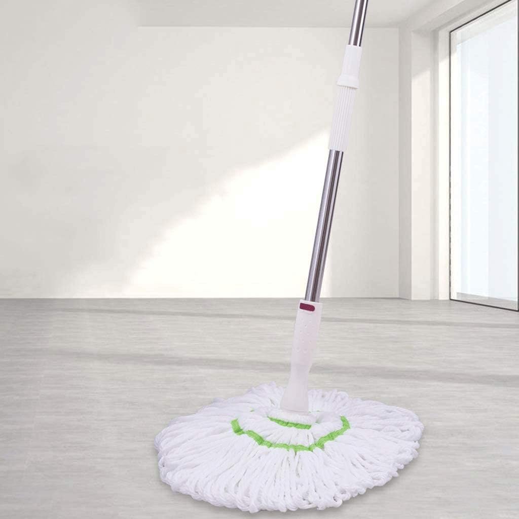 HBJWOV Microfiber Mop Hand Release Washing Mop Floor Cleaning Dust Mops，Household Stainless Steel Lazy Mop