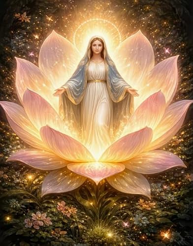 Fanzhezhe Girls 11Ct Beginners Cross Stitch Lotus And 50X70cm Easy Counted Pre Printed Stamped Cross Stitch Kits For Adults Embroidery Kits For Adults Beginners