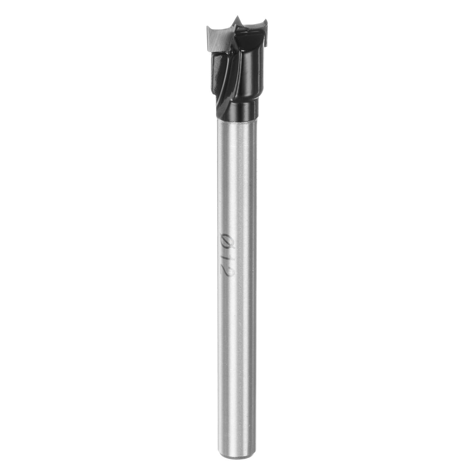 HARFINGTON Forstner Drill Bit 12mm (15/32") Tungsten Carbide Wood Forstner Bit Opener Cutter for Hinge Hole Drilling Woodworking, Black