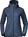 Produktbild Bergans Kamphaug Gestrickter Hoodie Damen blau Größe XL 2022 Jacke