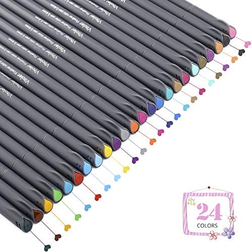 Colored Pens Set, Fine Line Point Drawing Marker Pens for Writing Journaling Planner