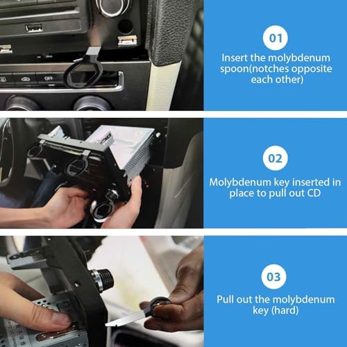 4 Pièces Clé Extraction autoradio, Demontage Cle Outils de DéMontage de Garnitures Universel Autoradio – vue 3