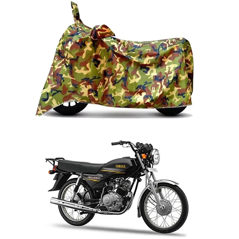 Image of Waterproof 100% PVC Coated Full Bike Scooty Two Wheeler Body Cover Compatible for Indus Crux S Base /UV-Rays /Heat Protection /Birds Dropping /Scratchproof /Dust Proof [6X6 Jungle Print]