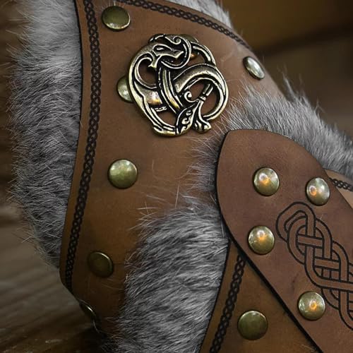 Brazaletes vikingos ajustables para evitar rozaduras de disfraz 5