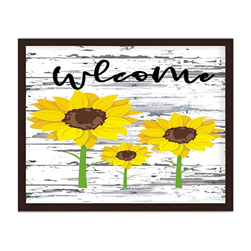 Plaque murale décorative tournesol pour embellir votre porche