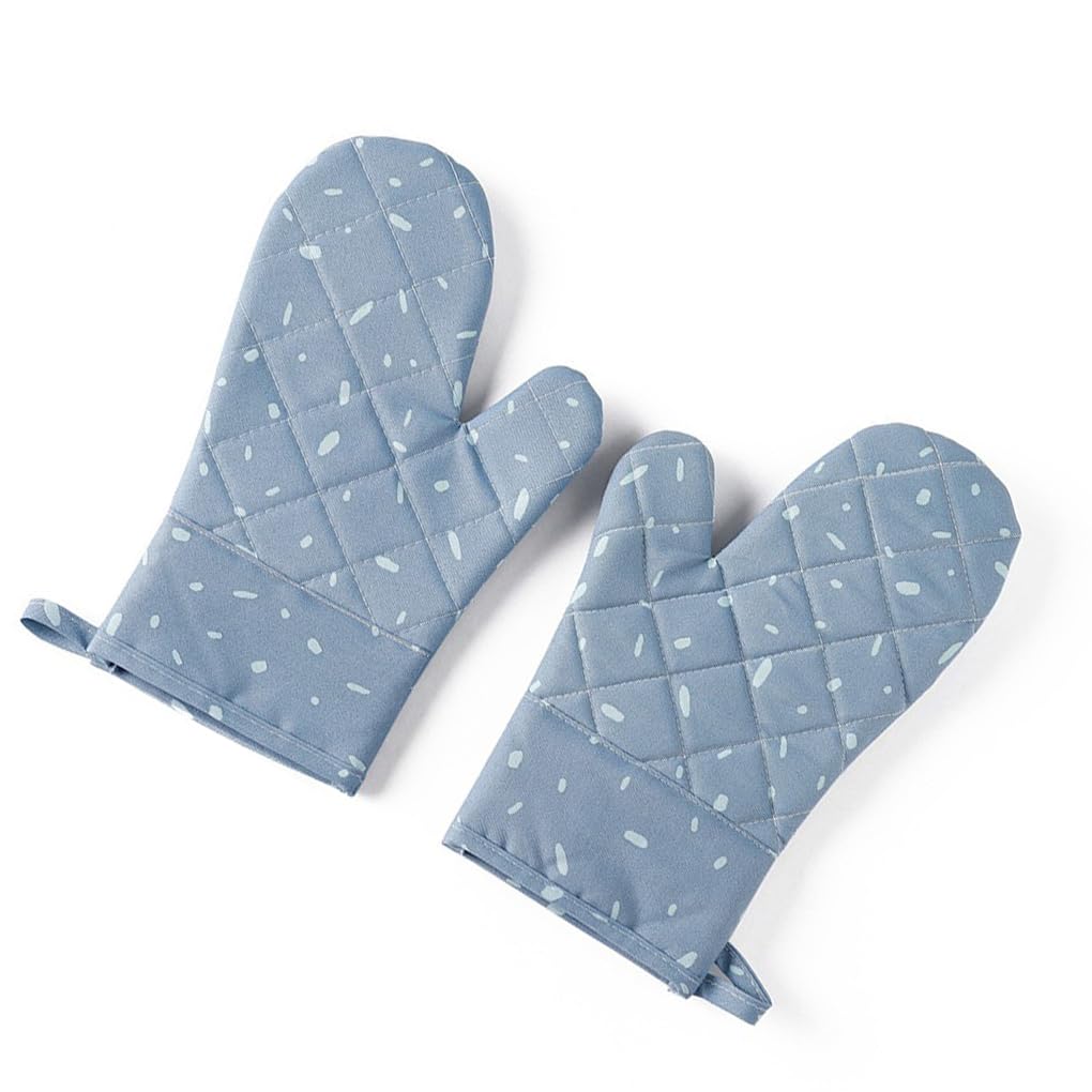 Lot de 10 gants de four à micro-ondes portables multicolores résistants à la chaleur Gants de cuisine pour la cuisine Bleu