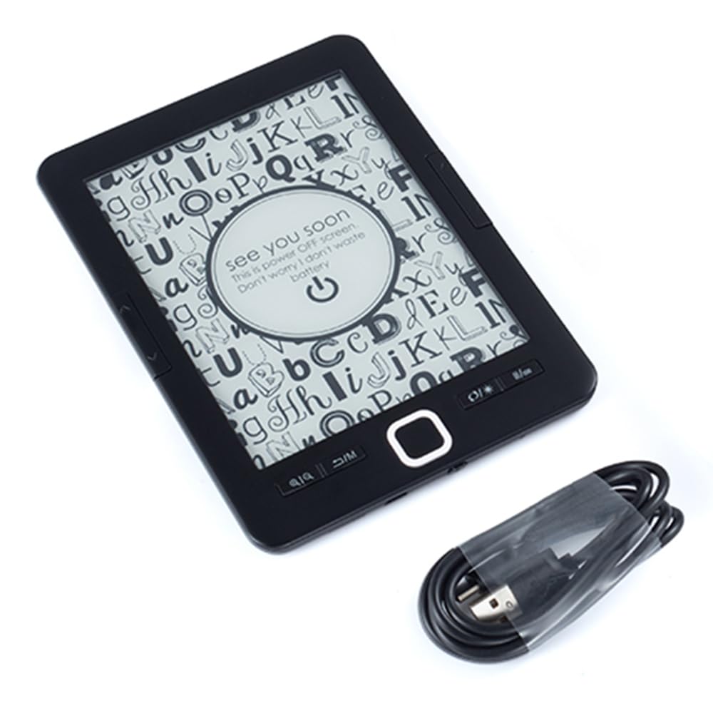 Naroote Tablet Portatile per Lettore di E-book con Display a Grande Schermo Luminoso per Viaggiatori e Pendolari Memoria Nera 8G Batteria da 1500 MAh