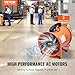 VEVOR Bauventilator 300-W-AC-Motor Baugebläse 2830 U/min Baulüfter Gebläse 1720 CFM (2922 m3/h) Axiallüfter 10 m Schlauch Axialgebläse 79 dB Geräuschpegel Industrielüfter IP44