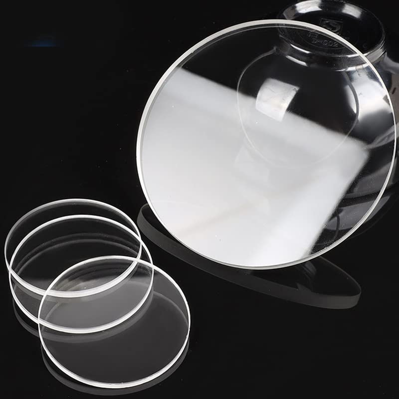 Disco di vetro al quarzo resistente e trasparente ad alta temperatura Lente ottica ad alta trasmissione ultravioletta (30-1mm (10), 1)