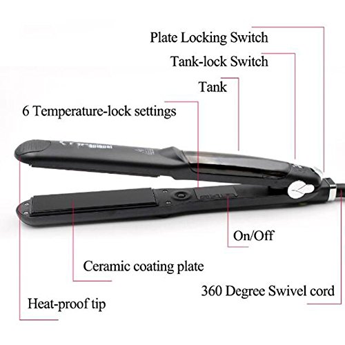 FUHOAHDD Vapore spruzzare Piastre per Capelli