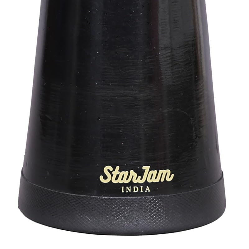 Image of StarJam- Djembe 8 Inches Diameter X 16 Inches Height Mahogany Wood Djembe Drum with BAG - Pure Black (8 x 16 Inches)