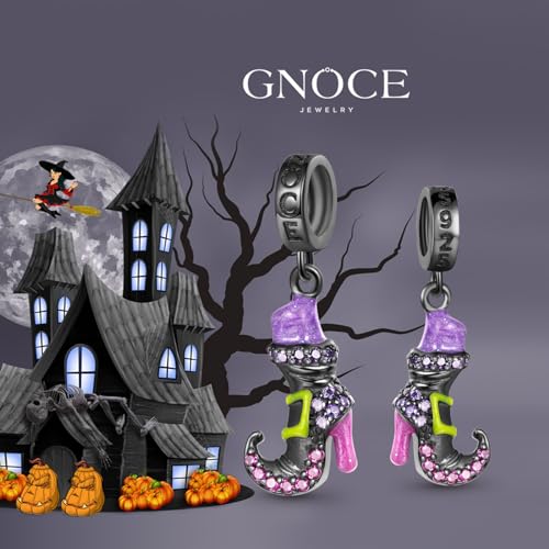 Image of GNOCE Halloween Charm Bracelet Fit Pandora Beads for Women Gift