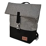 millybo SWEET Fahrradtasche Gepäckträgertasche Damen Rucksack Spitzenmuster diverse Muster (800.002 black)