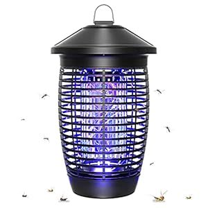 PALONE Anti-muggenlamp, 4500 V, 20 W, UV, elektrische insectendoder, insectendoder, effectief, bereik 100 m², voor binnen en buiten