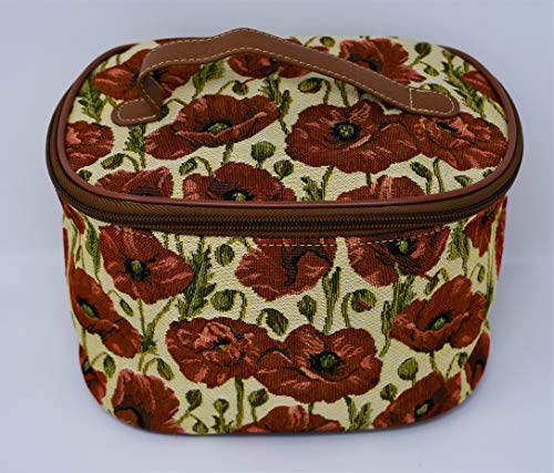 Image of Signare TC01-Poppy Poppy Tapestry Makeup Case