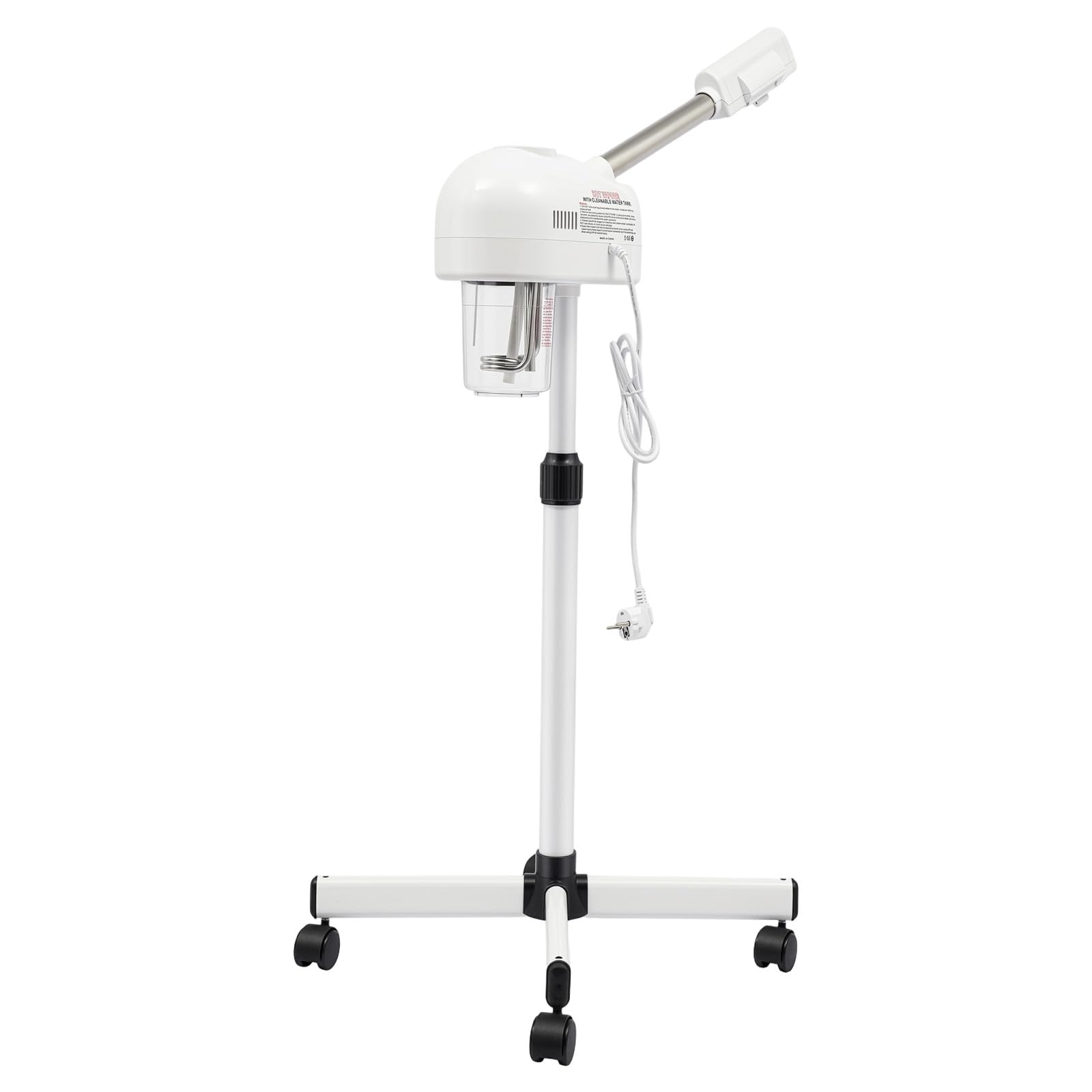 2-in-1 Gesichtsdampfer, 800W 220V Ozon-Gesichtssauna Gesichts-Sauna-Ozon-Dampfer 360° drehbares Dampfgerät SPA Gesichtspflege Sprühen Maschine für Häusern Krankenhäusern Schönheitssalons