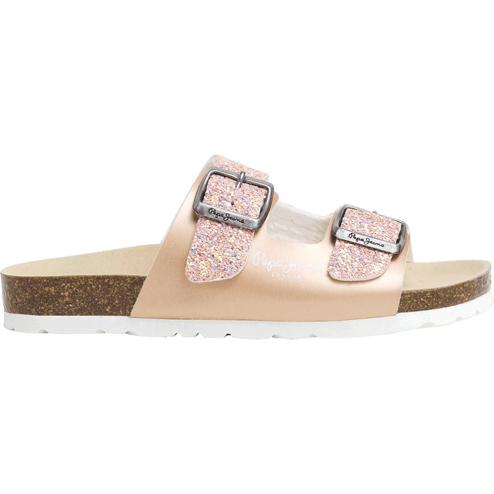 Pepe Jeans Oban Star G Mules Metallic Orange Size 33 (1) Kids