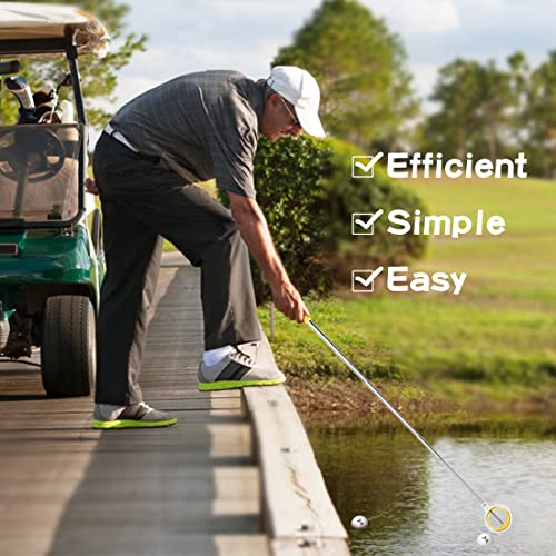 MAZEL - Palla da golf retrattile, in acciaio inox