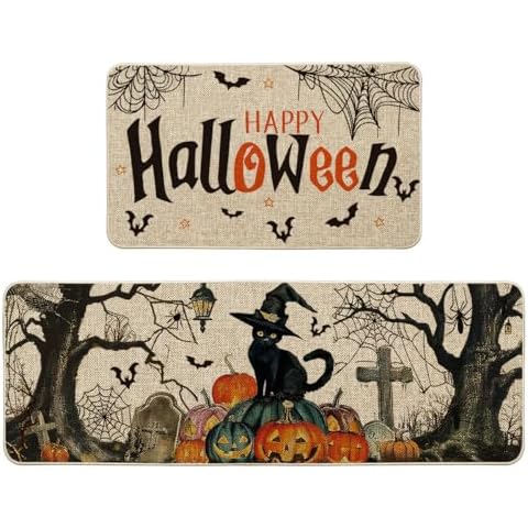 Artoid Mode Halloween Kitchen Mats Set Cover