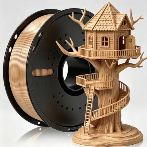Image of 1KG 3D Printer Filament 1.75mm PLA, Wood