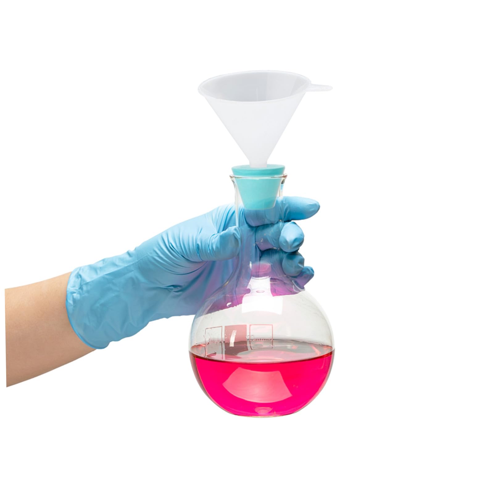 TOPBATHY Ensemble de 9 Cônes Adaptateurs de Filtration en Caoutchouc Vert Surface Lisse et Col Conique pour Matériel de Laboratoire, Utilisation Flexible et 9 Diamètres Couleur Aléatoire