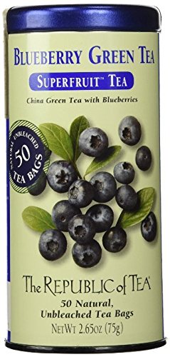 The Republic of Tea Blueberry Green Tea 3 Pack (Blueberry, 3)