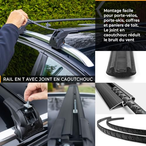 Barres de toit VW Touareg 2018+ pour transporter une échelle