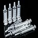10 Pack Plastic Syringe Liquid Measuring Syringes Without Needle for Epoxy Resin, Craft, Scientific Labs, Feeding Pets Animals, Oil or Glue Applicator (20 ML)