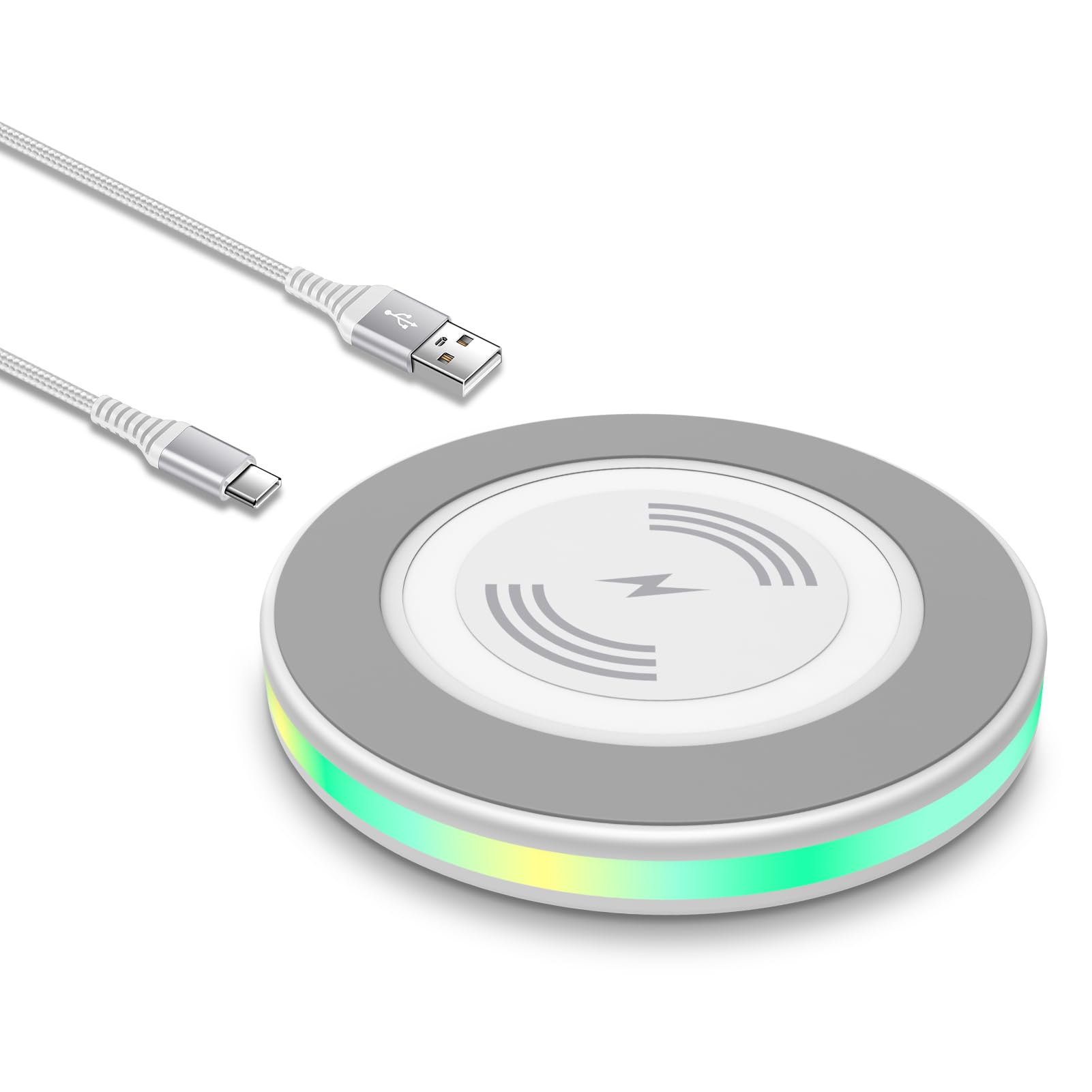 Samsung S25 Wireless Charger Fast Charging Pad, 15W Wireless Phone Charger for Google Pixel 10 9 Pro/8/8a/7 a/6XL Samsung Galaxy S25 Ultra S24 S23 FE S22+ S21 S20 iPhone 17 16 15 14 13 12 11 Pro Max