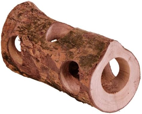 TRIXIE Túnel tubular Natural Living, madera de corteza, ø 7 × 30 ...