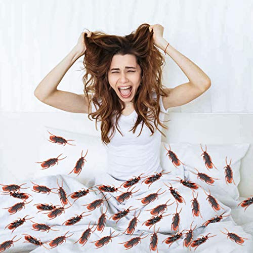 Aerbee Prank Fake Roaches 100Pcs, Lifelike Fake Cockroaches Gag Toys Plastic Cockroaches, High Simulation Cockroach For Party Prank, Trick Joke Game Props #TOP1