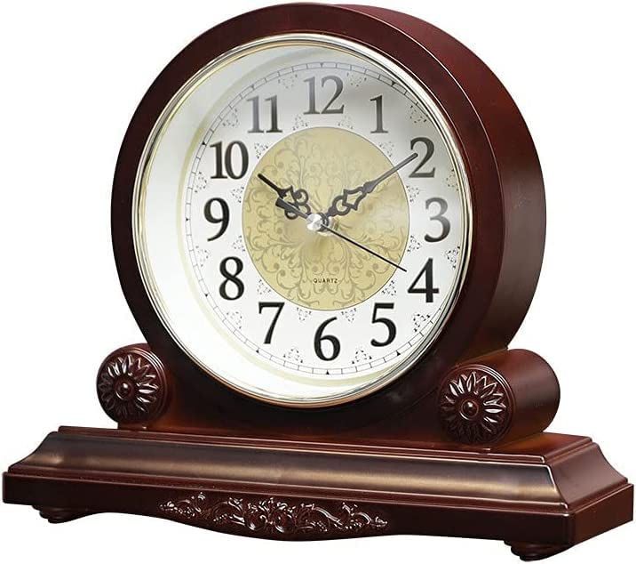 La Mejor Selección de Relojes de chimenea . 41 Relojes de madera para decoración de sala de estar con movimiento silencioso, funciona con pilas, reloj de mesa para chimenea, oficina, escritorio y hogar