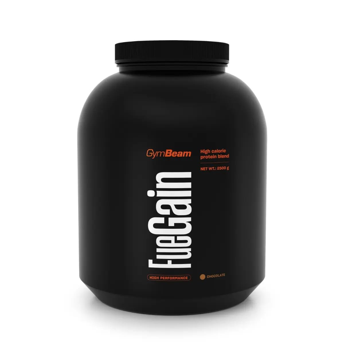GymBeam FueGain Mass Gainer Protein – Premium All in One Blend für Muskelwachstum und -erhaltung, angereichert mit Kreatin, Glutamin, BCAA und AAKG (2500g, Schokolade)