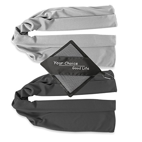 Your Choice Cooling Towels 2 Pack Cooling Neck Towel for Workout Gym Golf