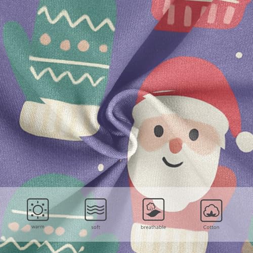 GuoChe Christmas Mittens Pattern 1-piecing Hip Design Panties Organic Underpants for Kids in Sizes 2T,3T, 4T, 5T, 6Y and 8Y3