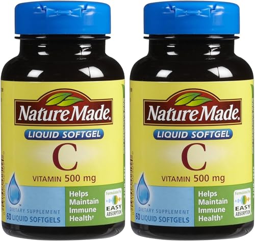 Nature Made Vitamin C 500 Mg Softgels 60-Count - Pack of 2