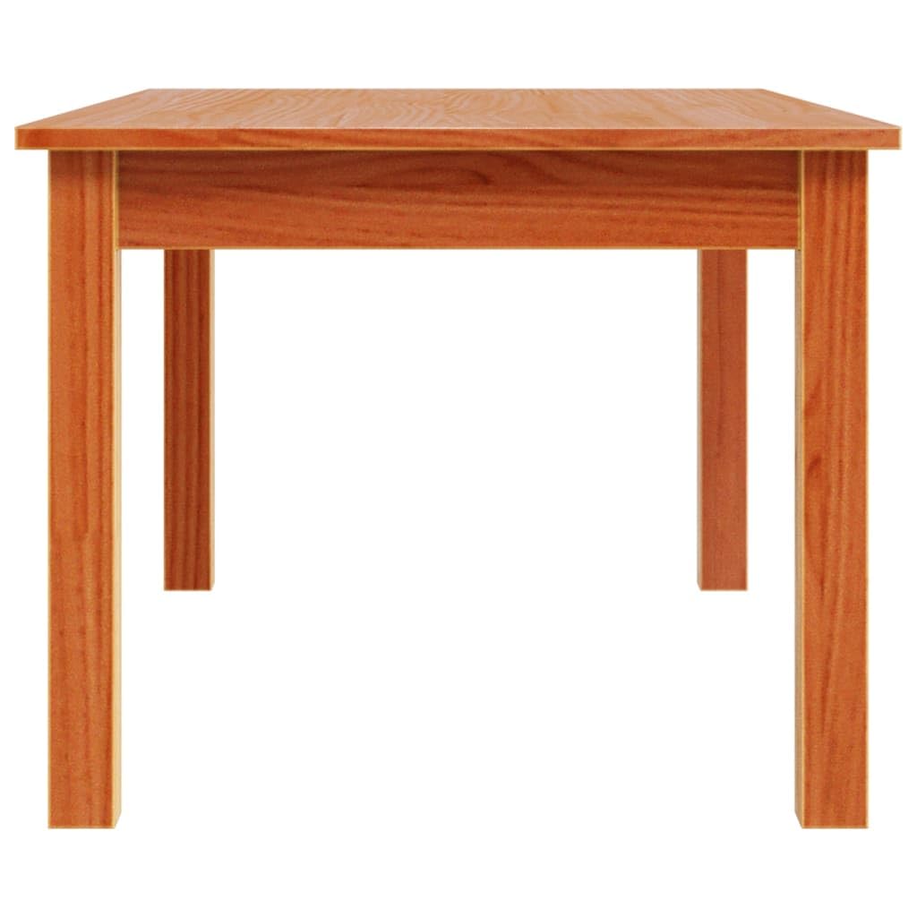 Homgoday Tavolino da caffè marrone cera 80 x 50 x 40 cm in legno di pino massiccio, tavolino da tè per soggiorno, sala d'accoglienza degli ospiti, camera da letto e ufficio