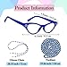 Old Lady Costume Accessories for Women Cat Eye Glasses Beaded Glasses Chain Faux Pearl Necklace Dark Blue Grandma Cosplay Dress Up Accessories for Halloween Christmas Birthday Party