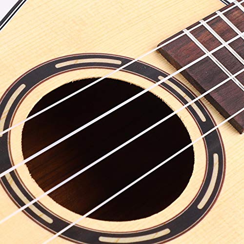 PBOHUZ Ukulélé -23in Acajou épicéa Bois ukulélé 4 Cordes Hawaii Guitare accordeur Choix Sangle Ensemble - Les Beatles, Paul McCartney, John Lennon, RIngo Starr, George Harrison PBOHUZ Ukulélé -23in Acajou épicéa Bois ukulélé 4 Cordes Hawaii Guitare accordeur Choix Sangle Ensemble – Image 8