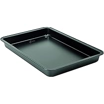 Lagostina Gustosa Rostiera Teglia da Forno Rettangolare in Acciaio Antiaderente per Forno, Nero, 42x29x4 cm