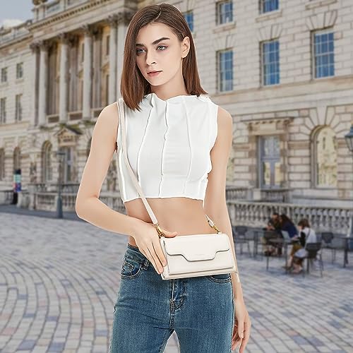 Image of nuoku Women's Small Crossbody Bags Wristlet Clutch Wallet Purses with Card Slot Phone Holder