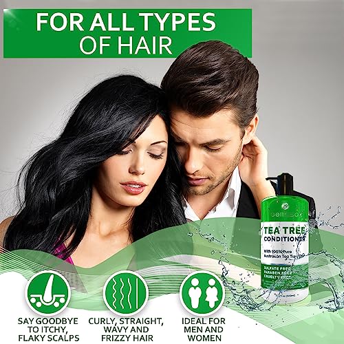 Tea Tree Oil Conditioner - Sulfate And Paraben Free - Anti Dandruff Treatment For Itchy, Dry Scalps - Ideal For Women And Men With Oily Hair And Scalp Buildup #TOP4