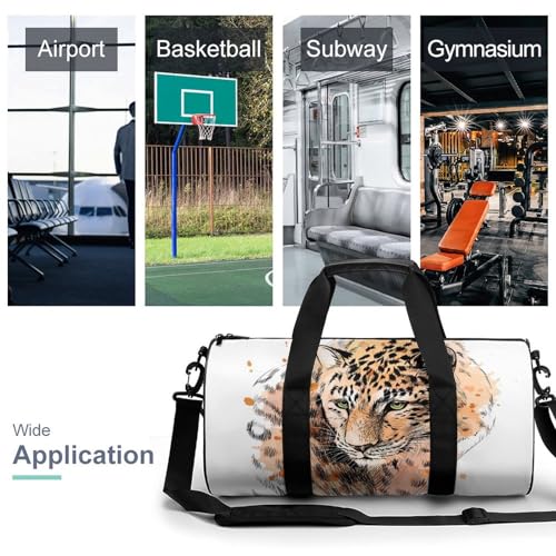 Sac de sport léopard 45x23x23cm pour optimiser vos bagages cabine